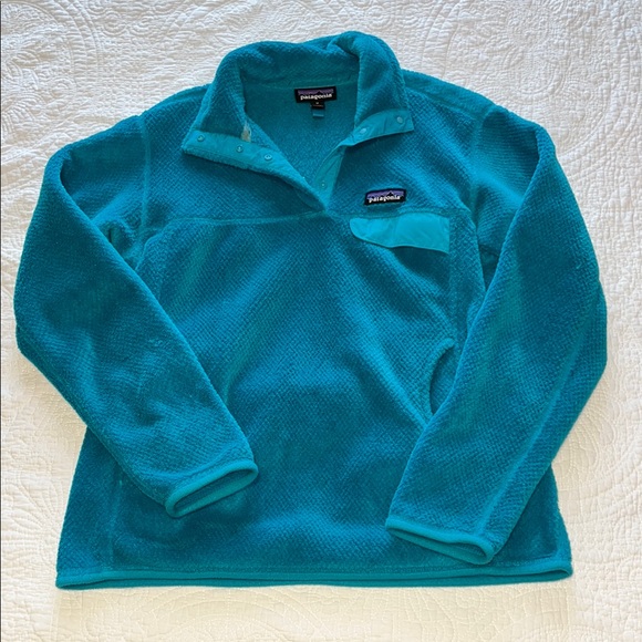 Patagonia Teal Pullover Fleece - Picture 1 of 4